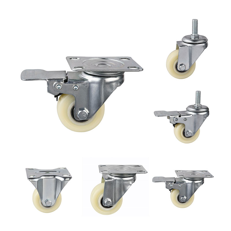Light Duty Casters med nylonhjul