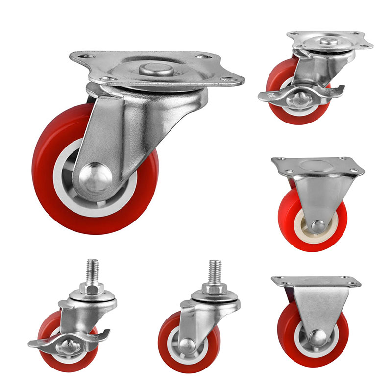 Light Duty Casters med PVC -hjul