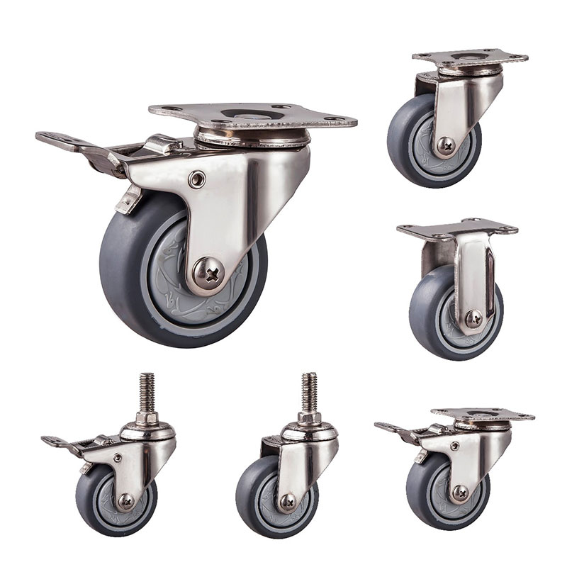 SUS304 Light Duty Casters TPR -hjul